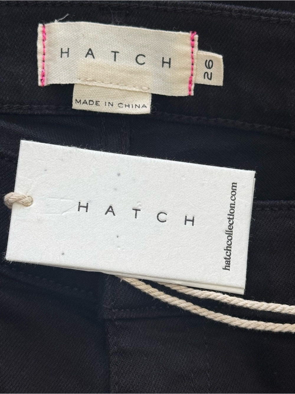 Hatch Black Under The Belly The Slim Maternity Jean Size 26 NWT - Picture 8 of 9